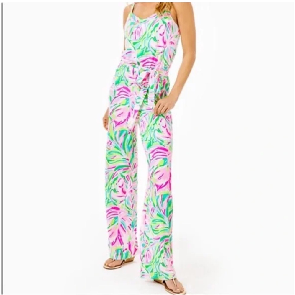 BNWOT Lilly Pulitzer Arabelle Jumpsuit in Croc My World!